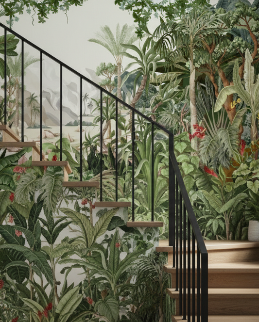 Lush Tropical Jungle Mural - Bespoke Wall Covering