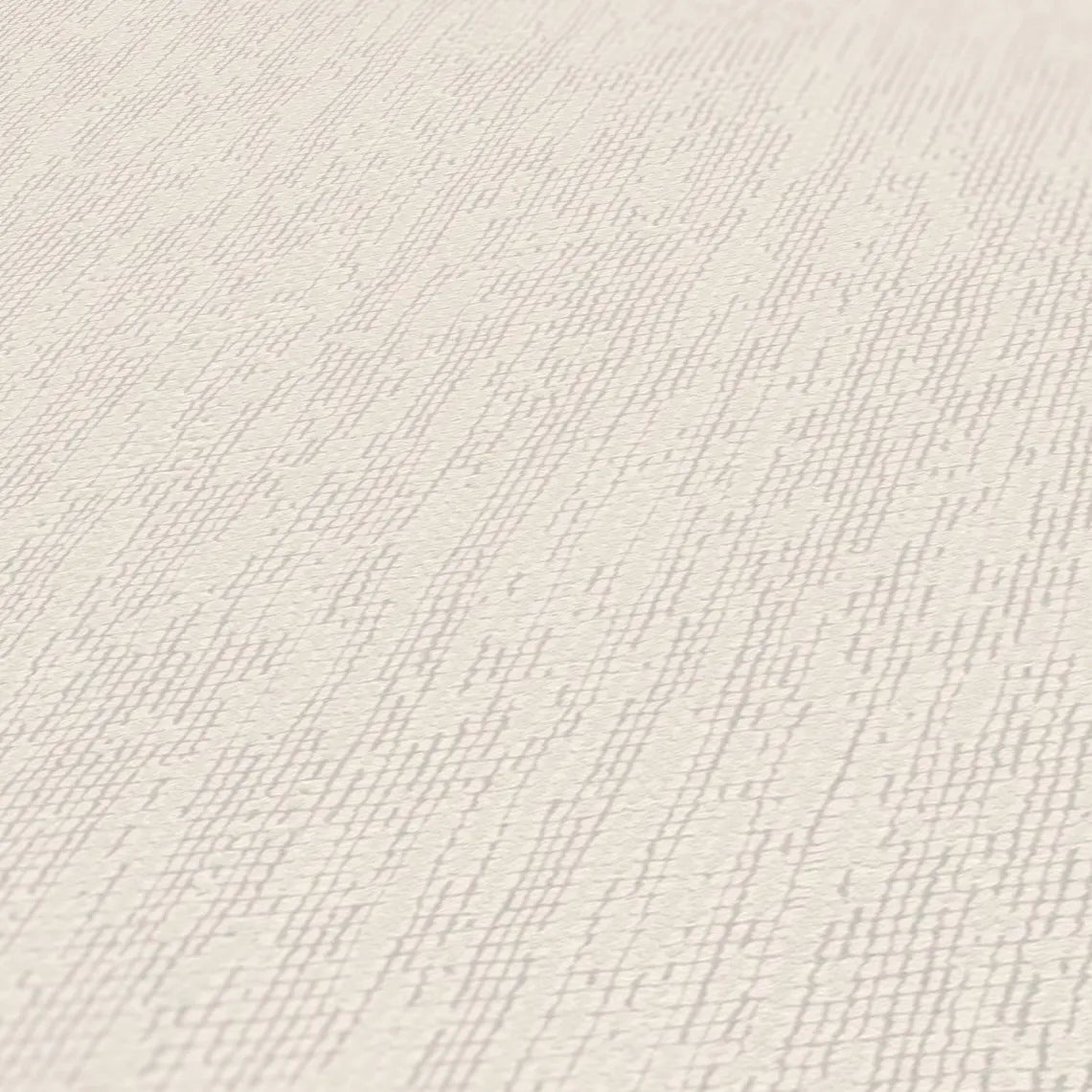 Light Cream Woven Linen Fabric Texture Wallpaper
