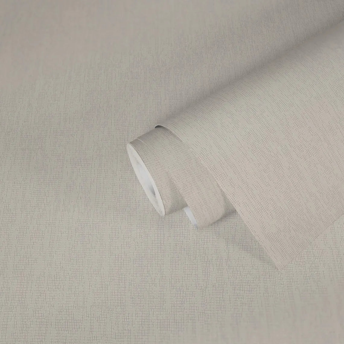 Light Cream Woven Linen Fabric Texture Wallpaper