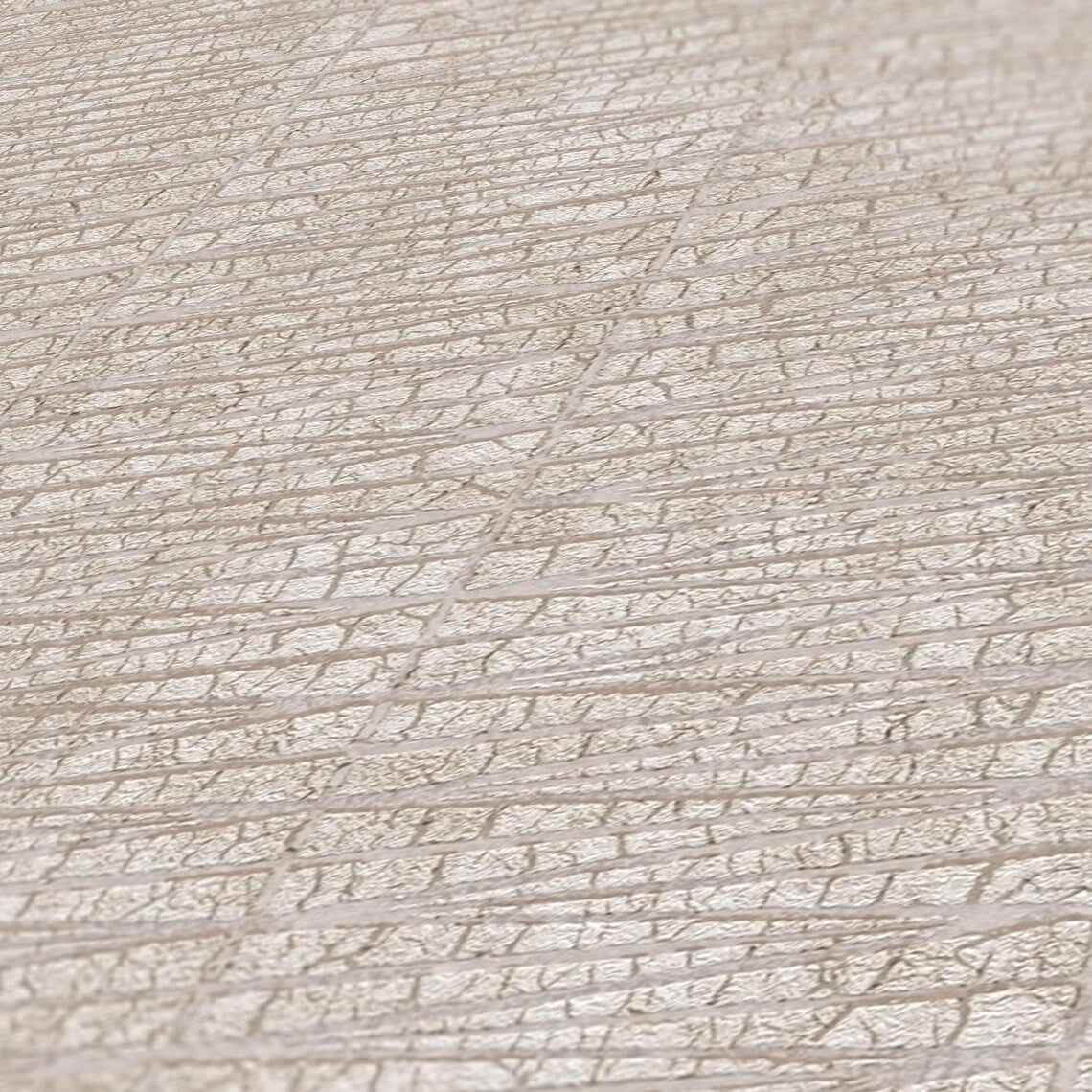 Light Beige Crackle Texture Wallpaper, Fissured Distressed Stucco