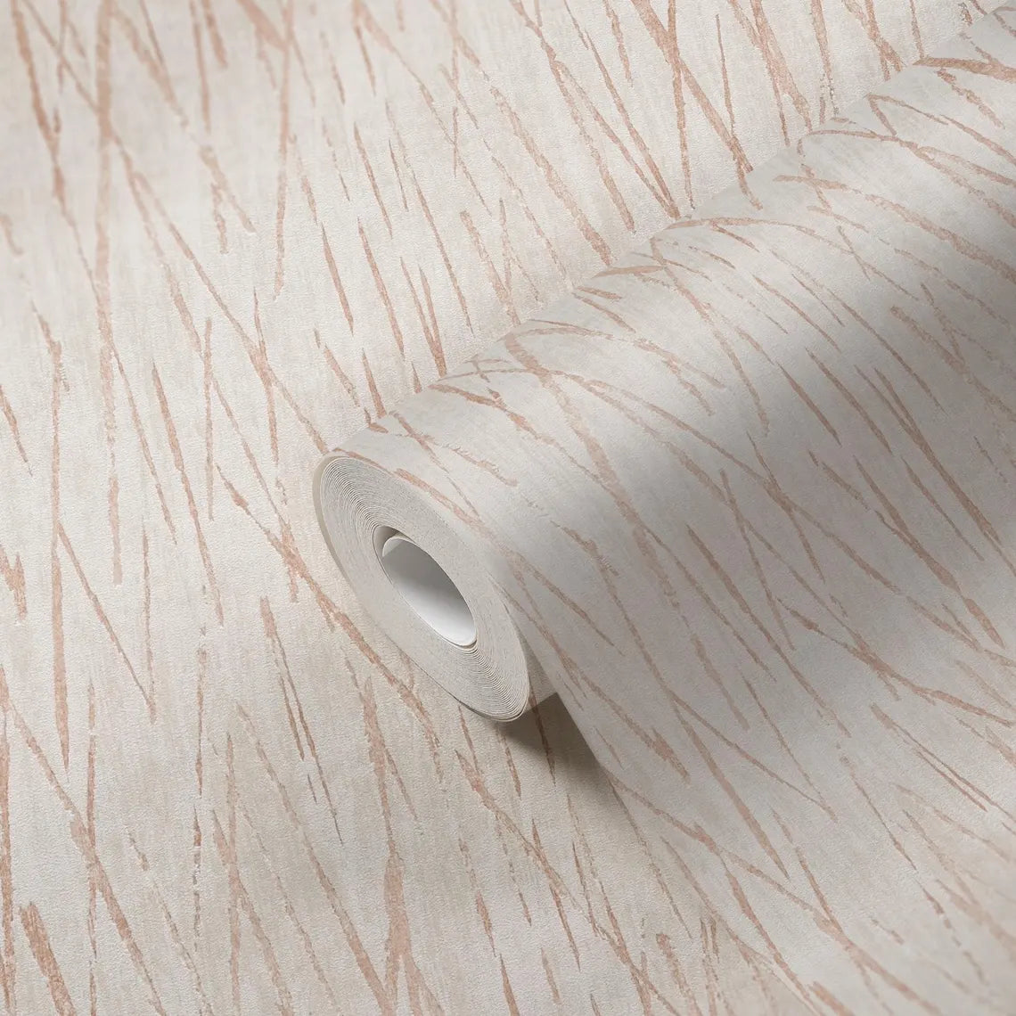 Blush Pink Abstract Scratch Wallpaper, Rose Gold Line Textured