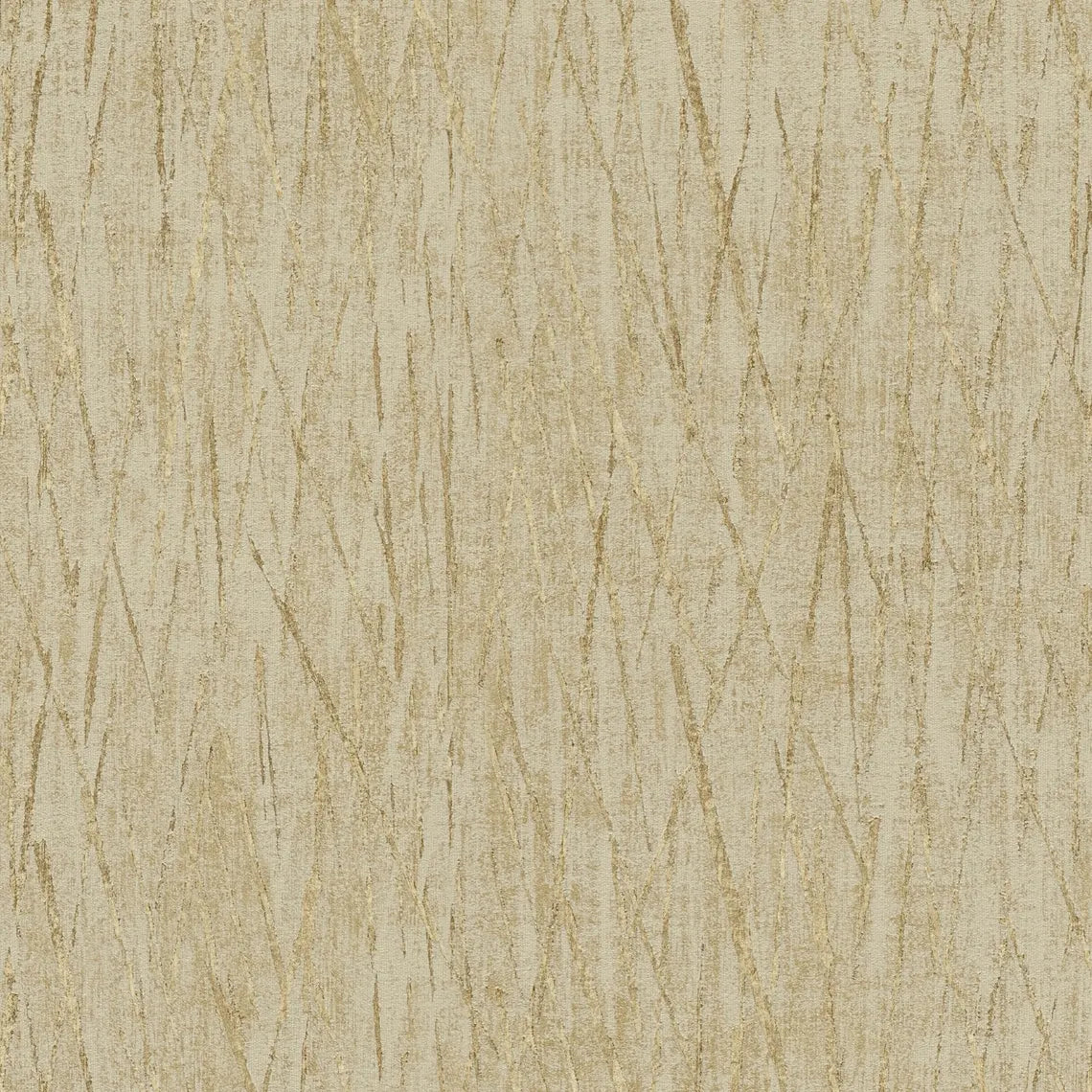 Warm Tan Abstract Scratch Wallpaper, Metallic Gold