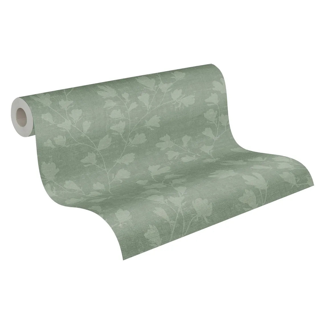 Sage Green Floral Trail Wallpaper