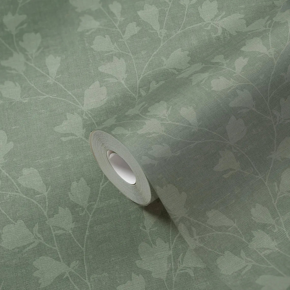Sage Green Floral Trail Wallpaper