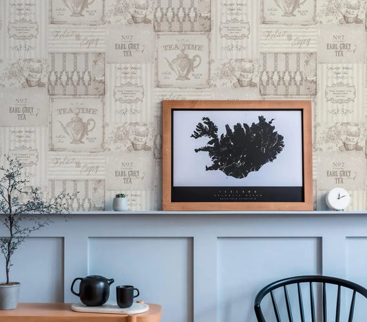 Vintage Tea Party Collage Wallpaper