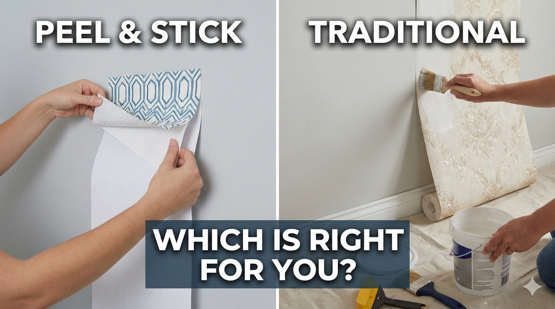 Peel and Stick vs. Traditional Wallpaper: Which is Right for Your Space?