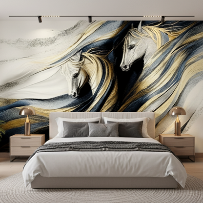 Abstract Horse Wall Art Mural