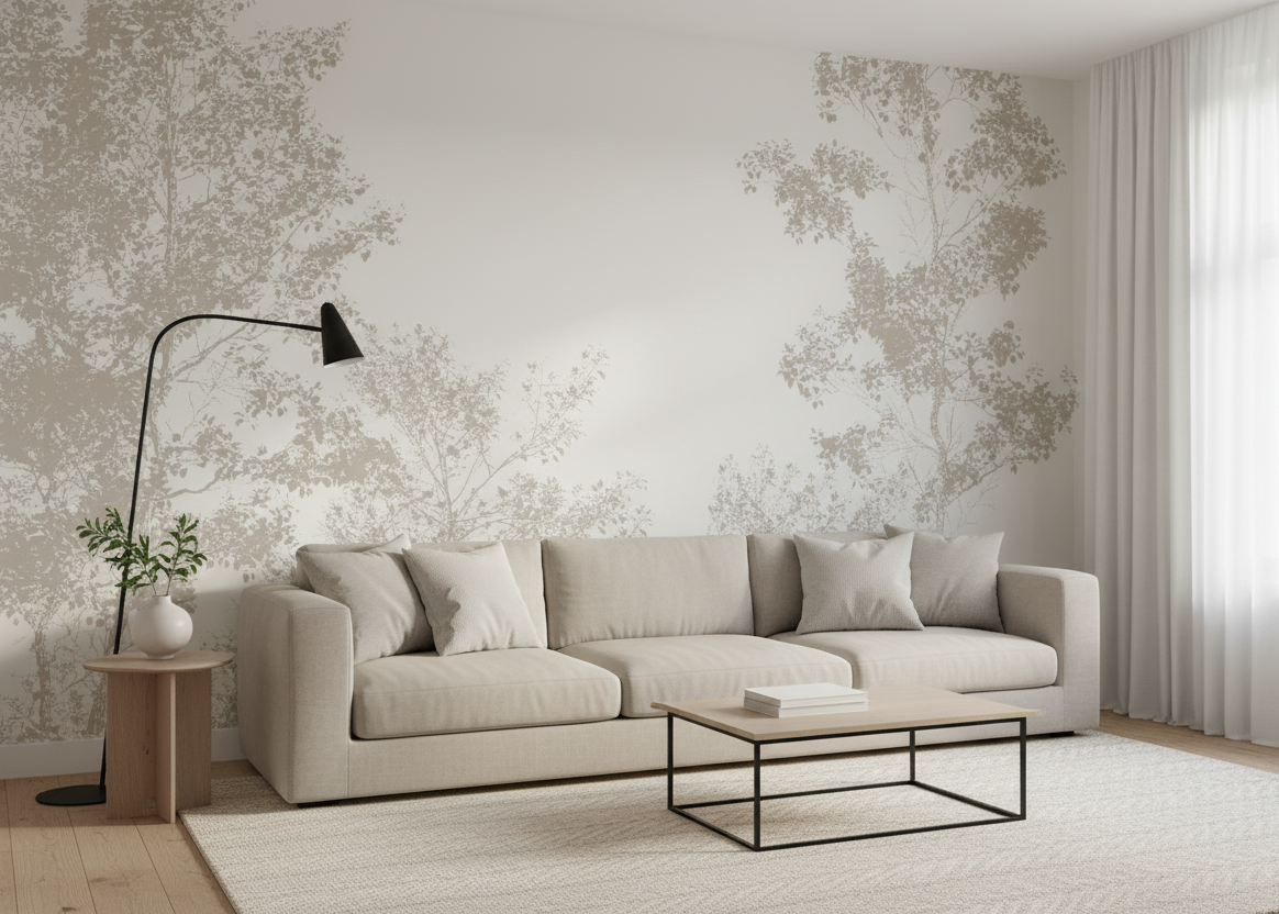 Under the Gentle Canopy, Woodland Serenity Mural