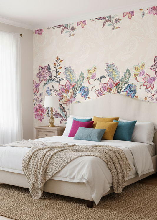 Bohemian Floral Wall Mural