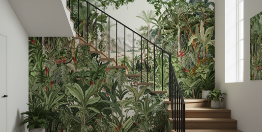Lush Tropical Jungle Mural - Bespoke Wall Covering