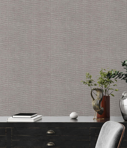 Neutral Grey Woven Texture Wallpaper