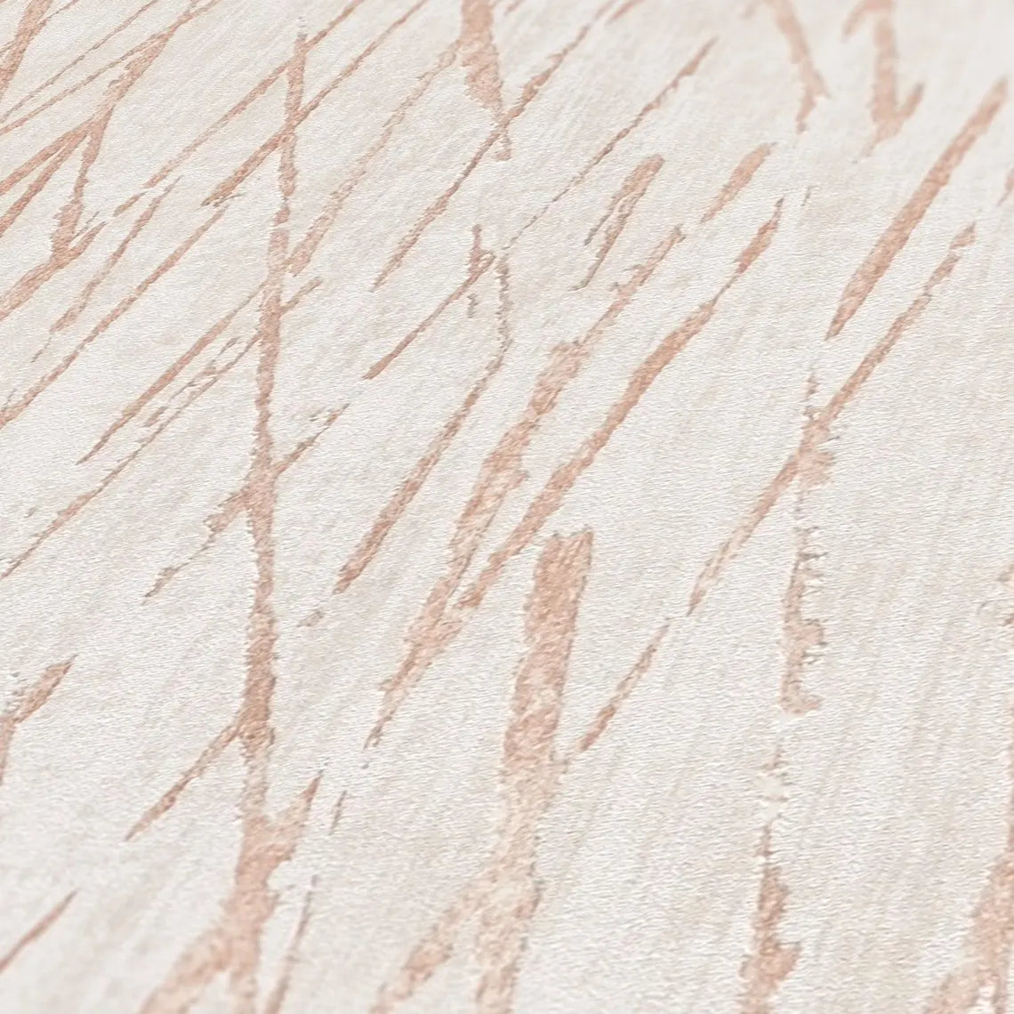 Blush Pink Abstract Scratch Wallpaper, Rose Gold Line Textured