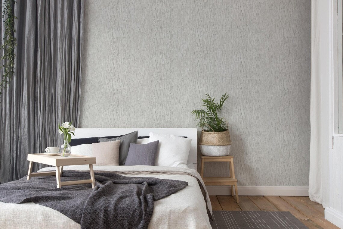 Light Silver Grey Abstract Scratch Wallpaper