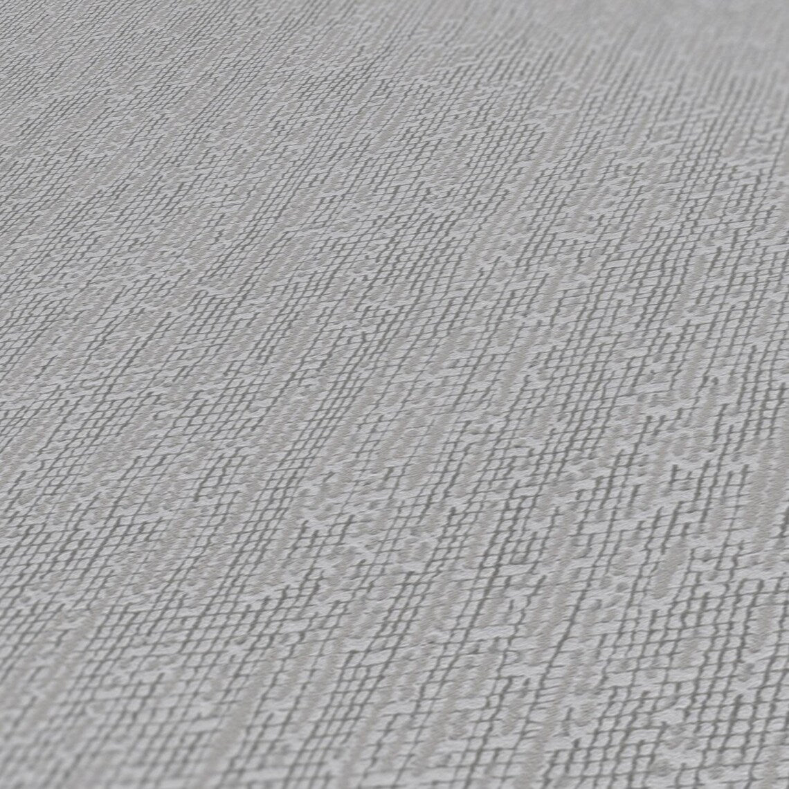 Medium Grey Woven Hessian Fabric Texture Wallpaper
