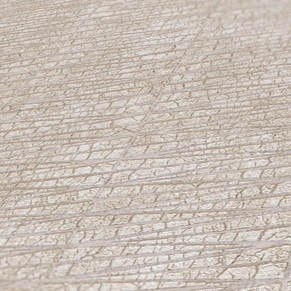 Light Beige Crackle Texture Wallpaper, Fissured Distressed Stucco