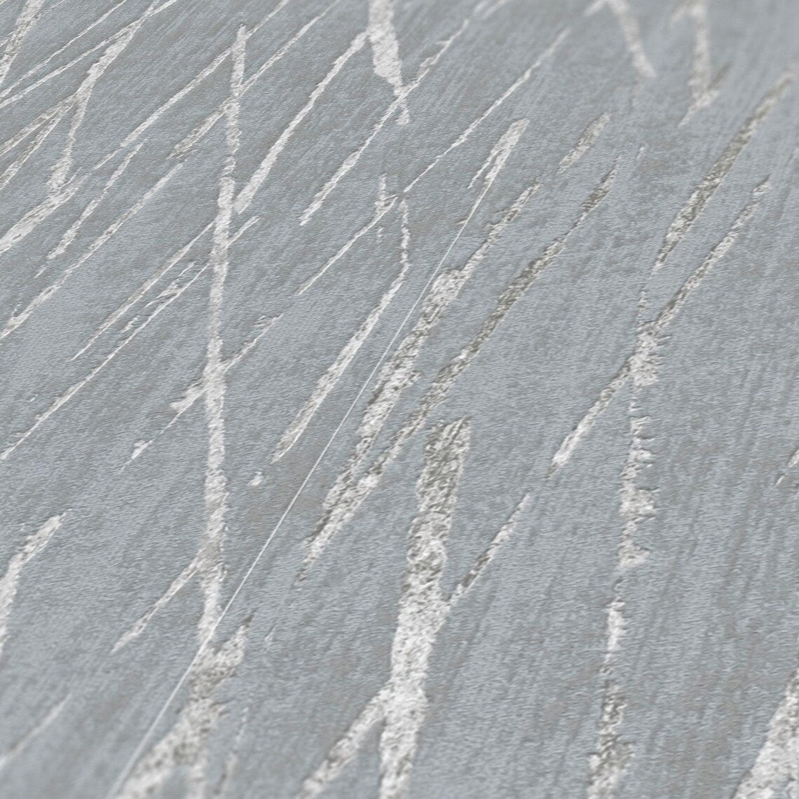 Slate Grey Abstract Scratch Wallpaper, Silver Metallic Line Textured