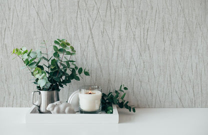 Light Silver Grey Abstract Scratch Wallpaper