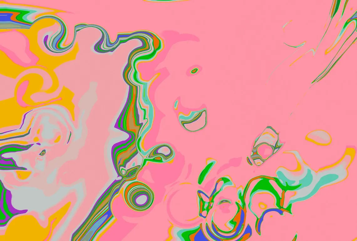 Abstract Fluid Mural Art, Custom Size Liquid Wall Art