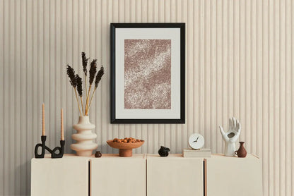 Natural Beige Wood Slat Effect Wallpaper, Embossed Light Stripe