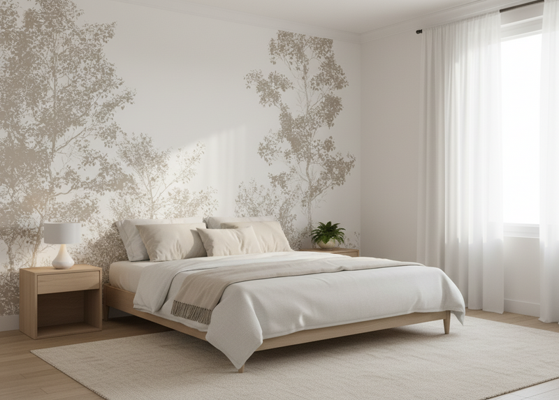 Under the Gentle Canopy, Woodland Serenity Mural