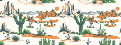 Desert Landscape – Western Cactus & Mountain Mural
