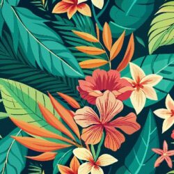 Exotic Floral Statement Wallpaper - Image 2