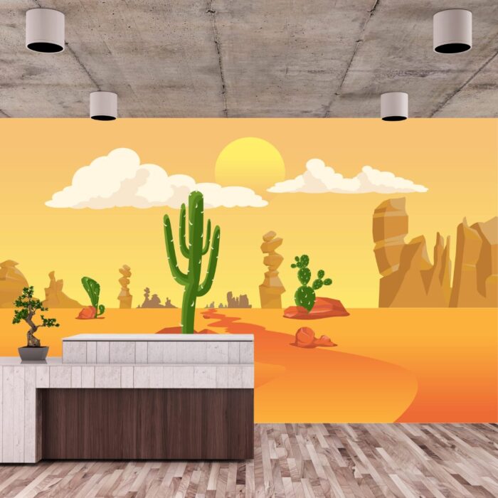 Abstract Desert Mural