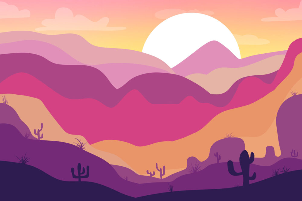 Serene Sunset Peaks - Image 2