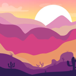Serene Sunset Peaks - Image 2