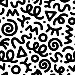 Modern Abstract Black & White - Image 3