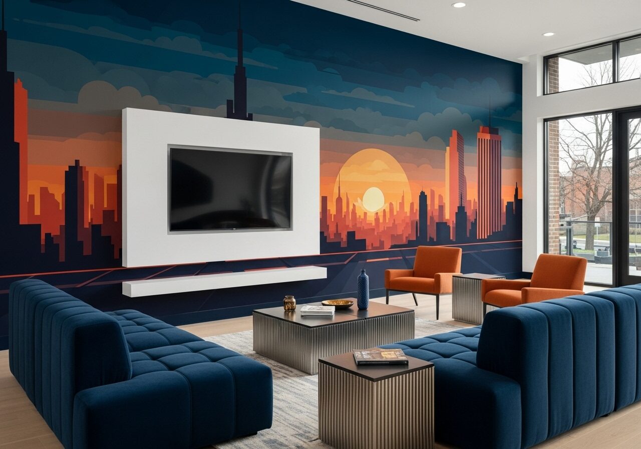 Custom wall mural