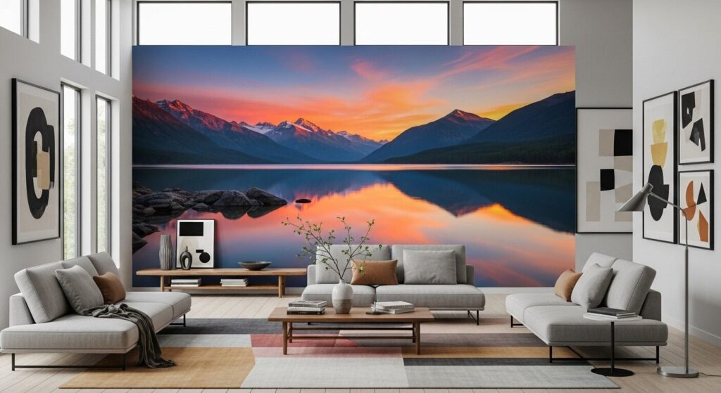 custom mural wallpaper for living rooms USA